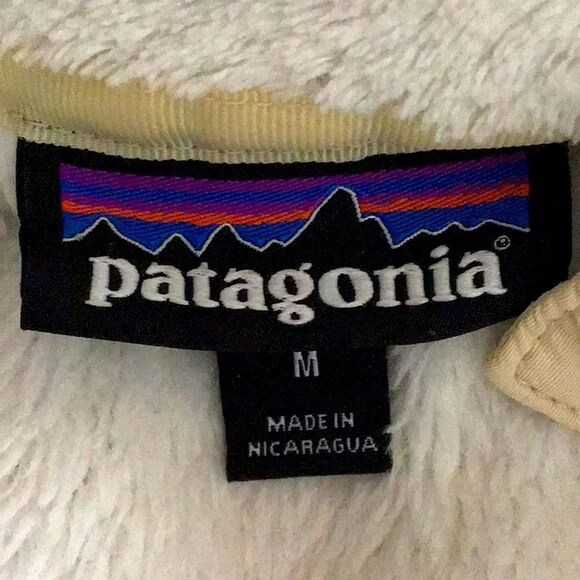Patagonia RE-TOOL White Cream Quarter Snap Fleece Polartec Performance Pullover - Picture 14 of 16